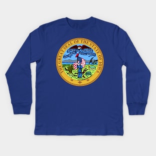 State of Iowa Kids Long Sleeve T-Shirt